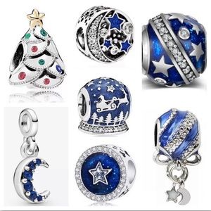 Christmas Tree Collection Bead Charm Bundle Sets